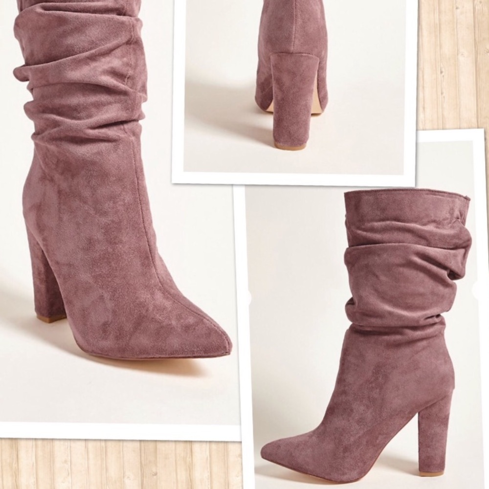 Faux Suede Mid calf Boots💯BRAND NEW💯